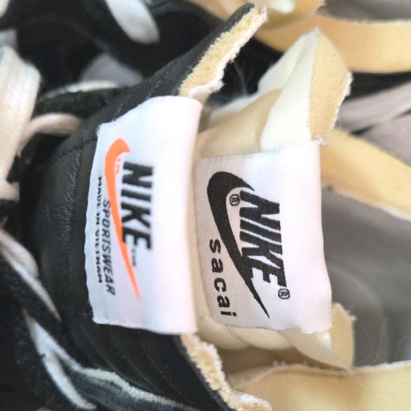 Nike Sacai x Blazer Low 'Black Patent' Men's Size 10 ( EUC ) - Picture 8 of 11